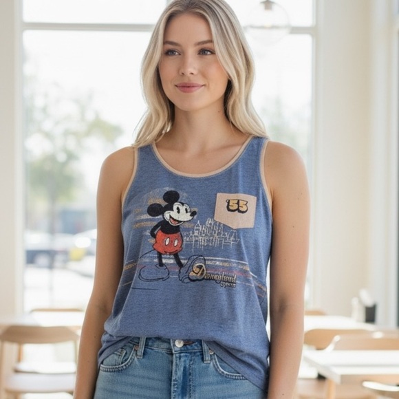 Disney Tops - Disneyland‎ Parks Exclusive Mickey Mouse 55 Tank Top